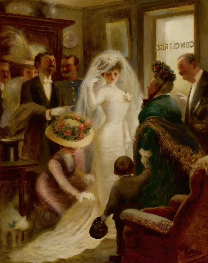 Hochzeitstag von Albert Guillaume