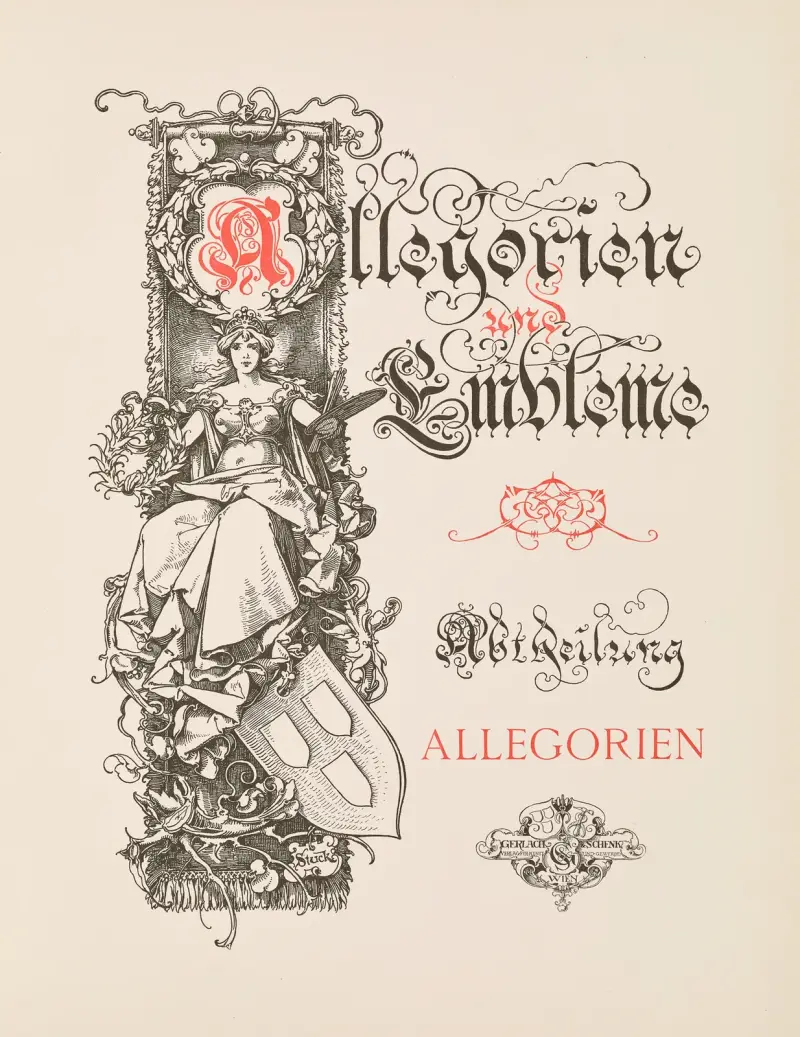 Allegorien und Embleme Vol. I Pl.000b av Albert Ilg