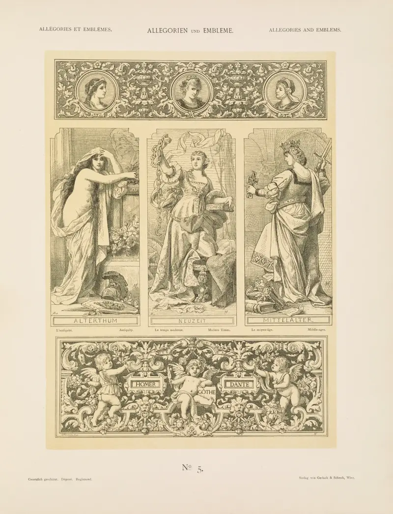 Allegorien und Embleme Vol. I Pl.005 av Albert Ilg