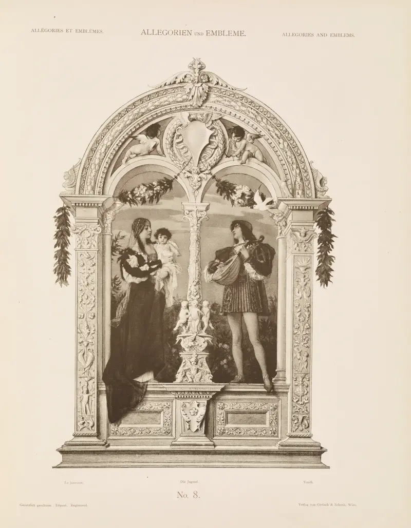 Allegorien und Embleme Vol. I Pl.008 av Albert Ilg