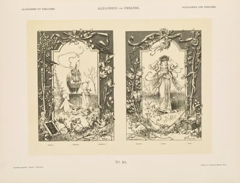Allegorien und Embleme Vol. I Pl.010 av Albert Ilg
