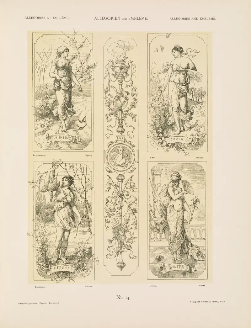 Allegorien und Embleme Vol. I Pl.015 av Albert Ilg