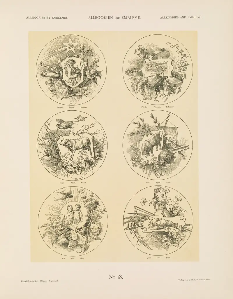 Allegorien und Embleme Vol. I Pl.020 av Albert Ilg