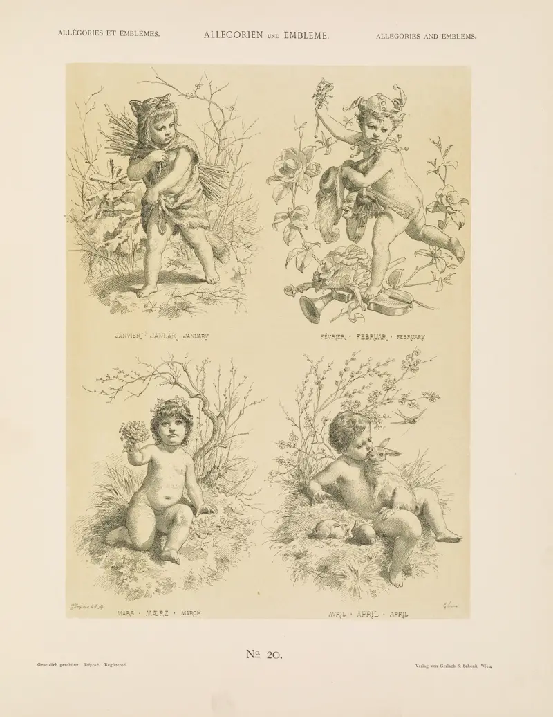 Allegorien und Embleme Vol. I Pl.022 av Albert Ilg