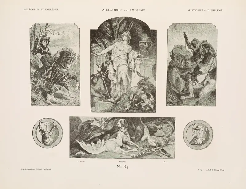 Allegorien und Embleme Vol. I Pl.100 av Albert Ilg