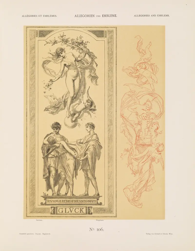 Allegorien und Embleme Vol. I Pl.124 av Albert Ilg