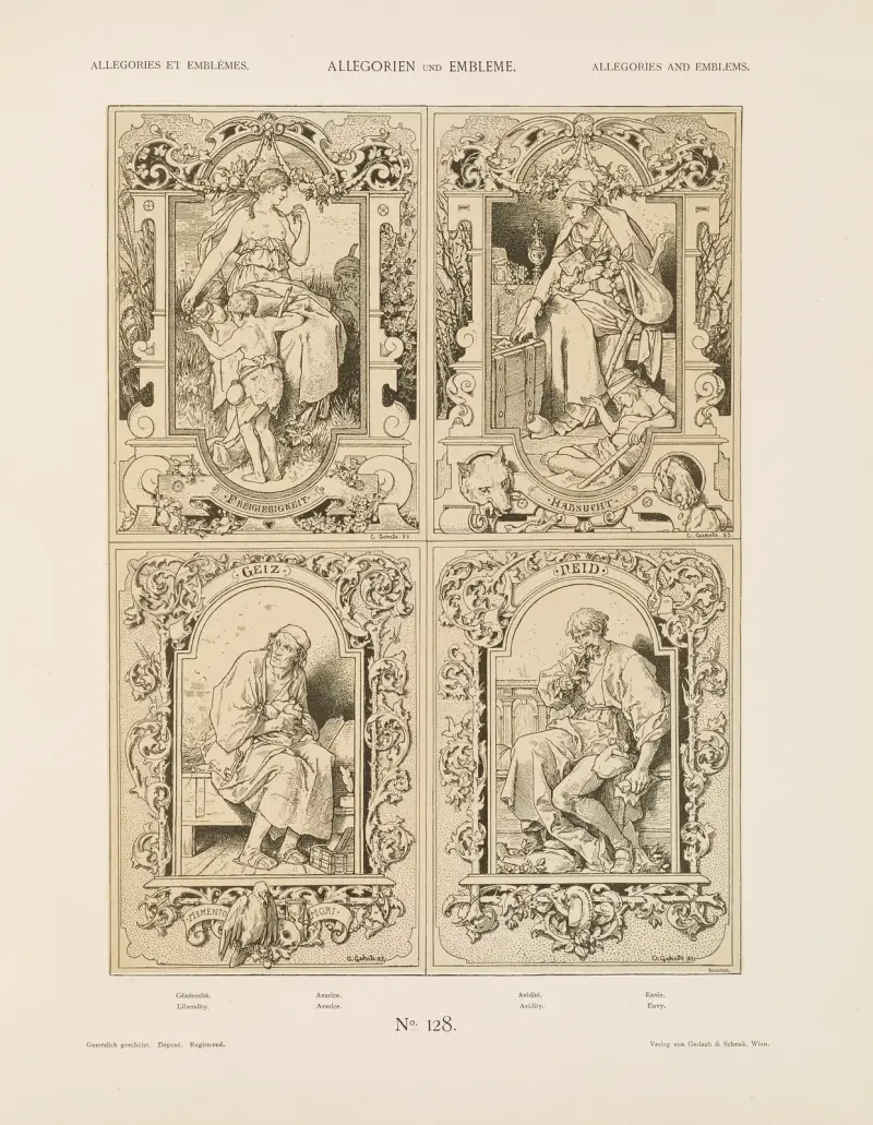 Allegorier och emblem Vol. I Pl.152 av Albert Ilg