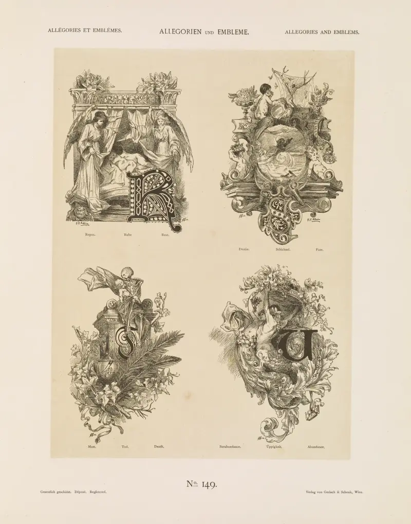 Allegorien und Embleme Vol. I Pl.174 av Albert Ilg