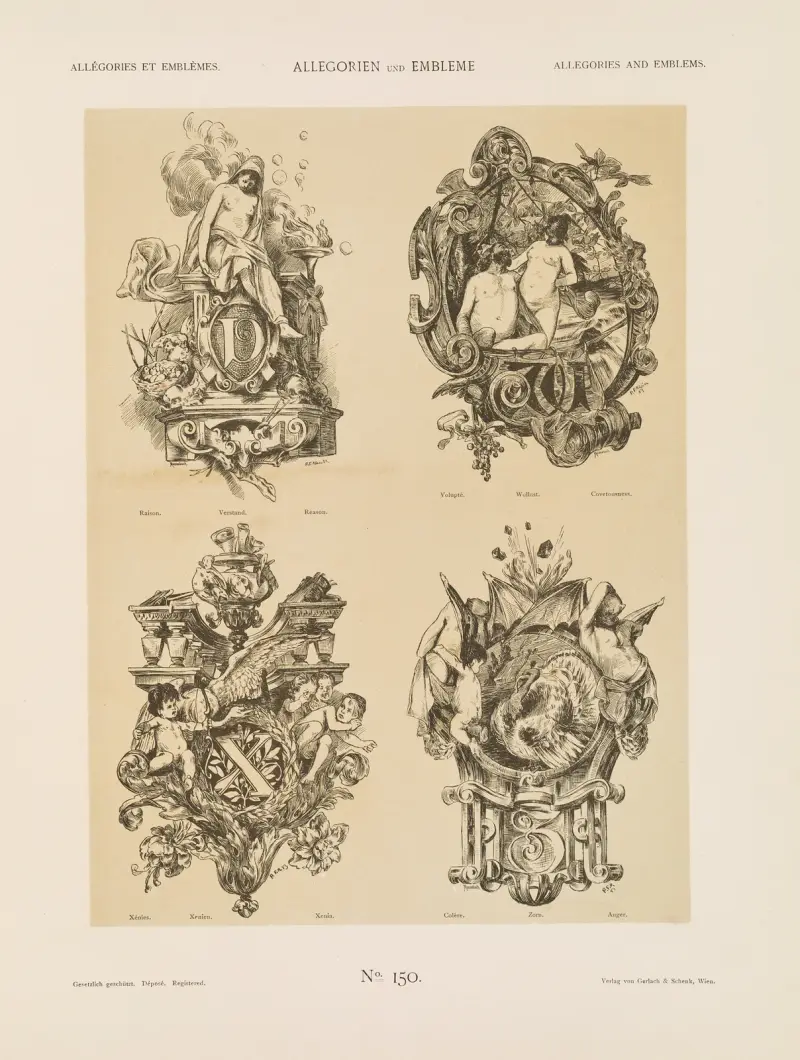 Allegorien und Embleme Vol. I Pl.175 av Albert Ilg