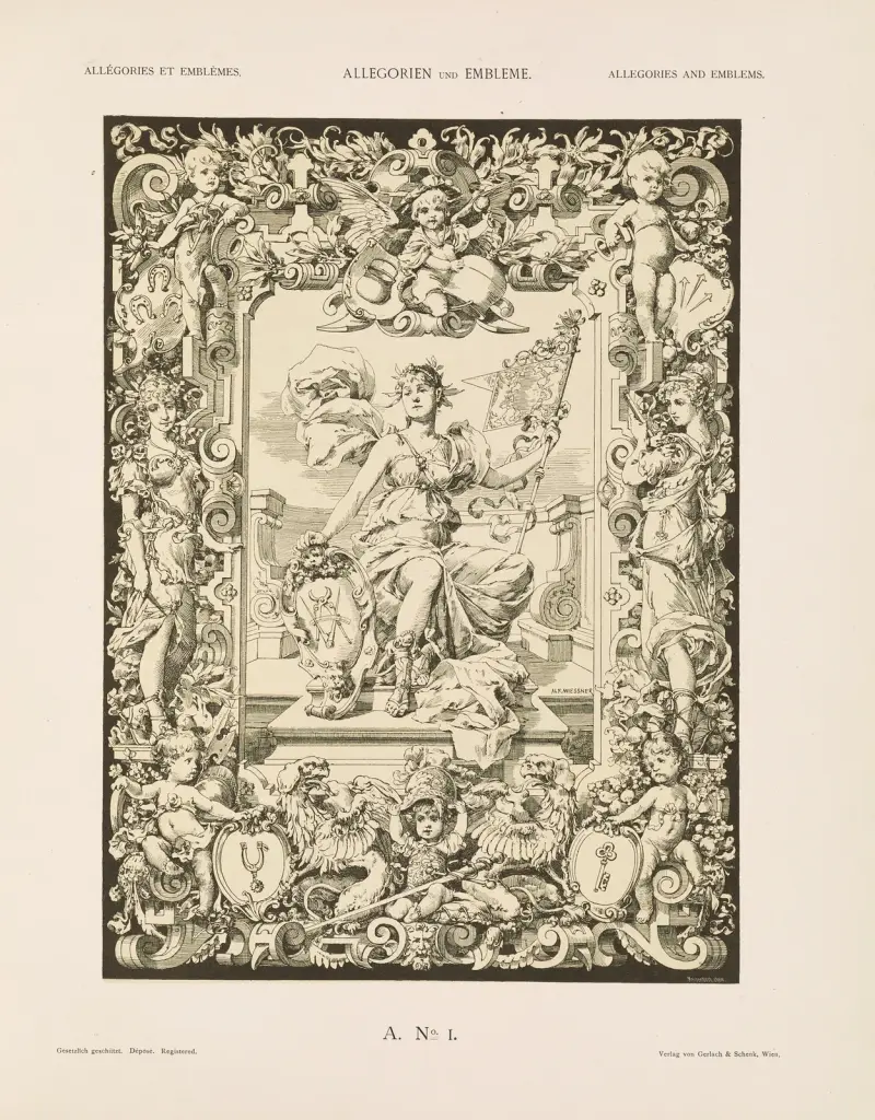 Allegorien und Embleme Vol. II Pl.001 av Albert Ilg