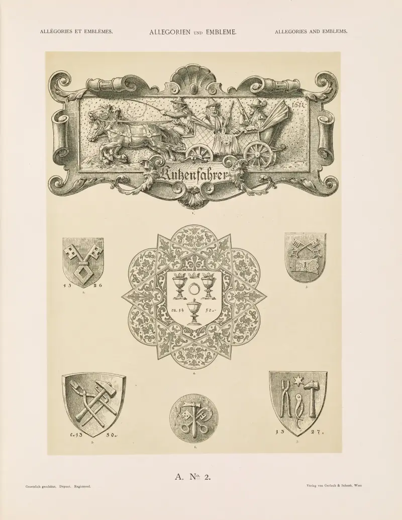 Allegorien und Embleme Vol. II Pl.002 av Albert Ilg