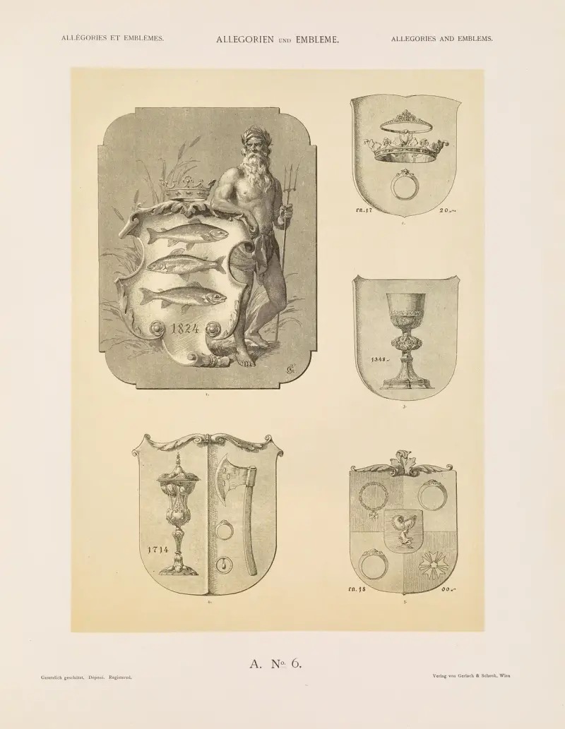 Allegorien und Embleme Vol. II Pl.006 av Albert Ilg