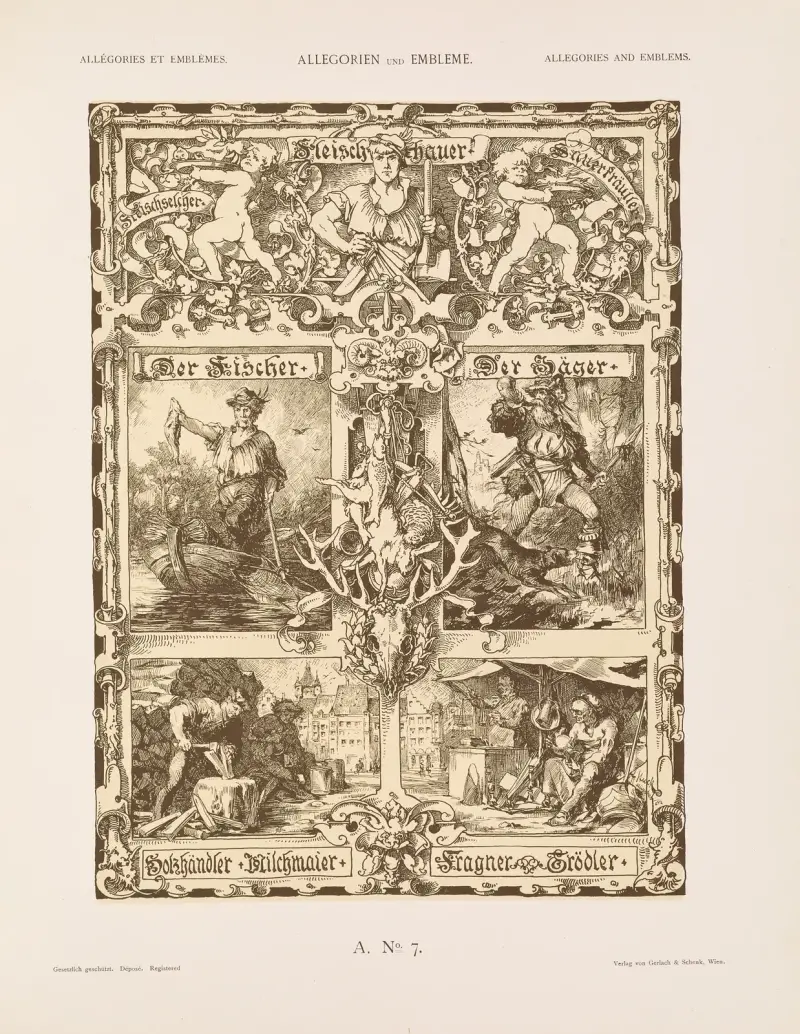 Allegorien und Embleme Vol. II Pl.007 av Albert Ilg