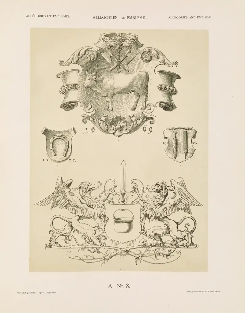 Allegorien und Embleme Vol. II Pl.008 av Albert Ilg