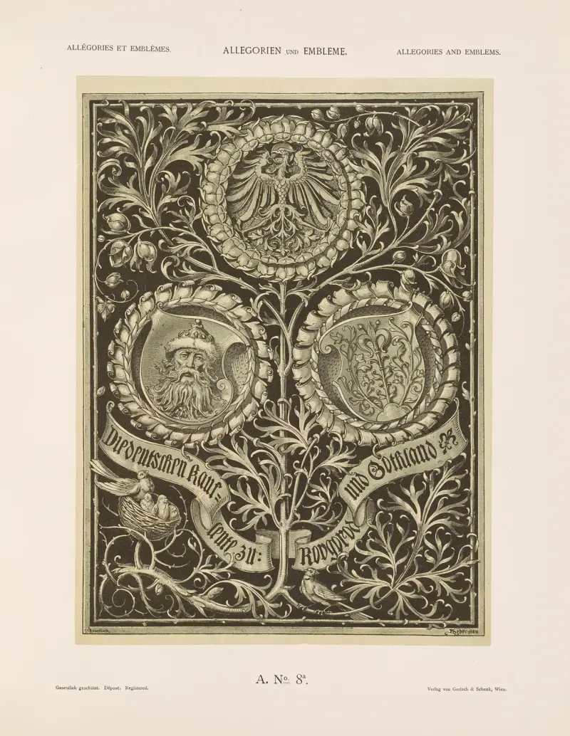Allegorier och emblem vol. II pl. 009 av Albert Ilg