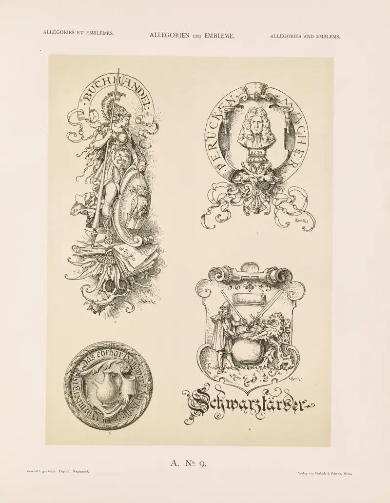 Allegorien und Embleme Vol. II Pl.010 av Albert Ilg