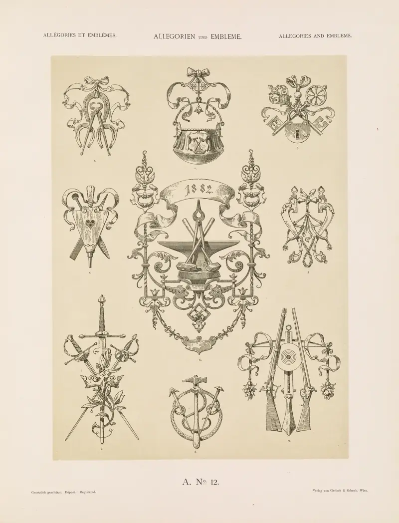 Allegorien und Embleme Vol. II Pl.013 av Albert Ilg