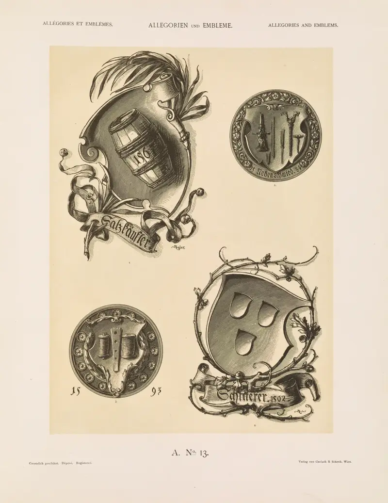 Allegorien und Embleme Bd. II Taf. 014 von Albert Ilg