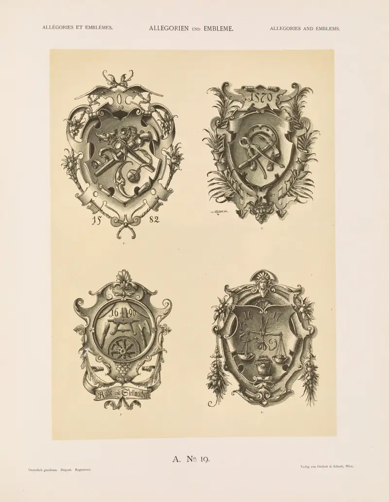 Allegorien und Embleme Vol. II Pl.020 av Albert Ilg