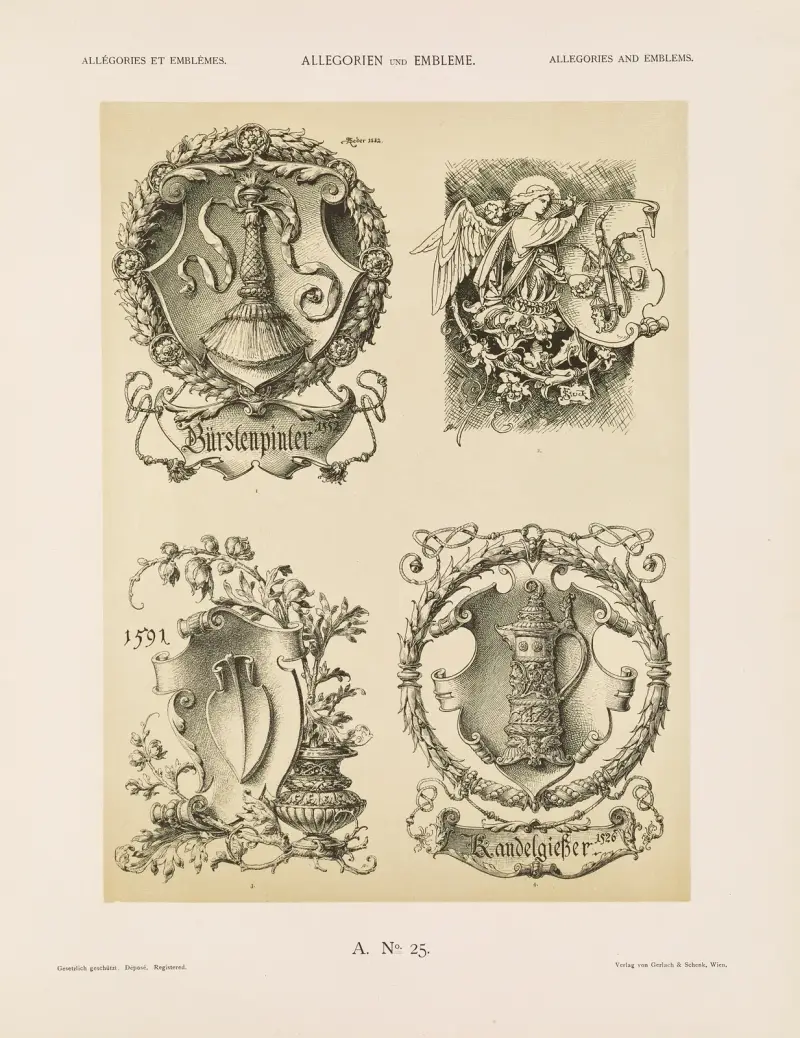 Allegorien und Embleme Vol. II Pl.027 av Albert Ilg