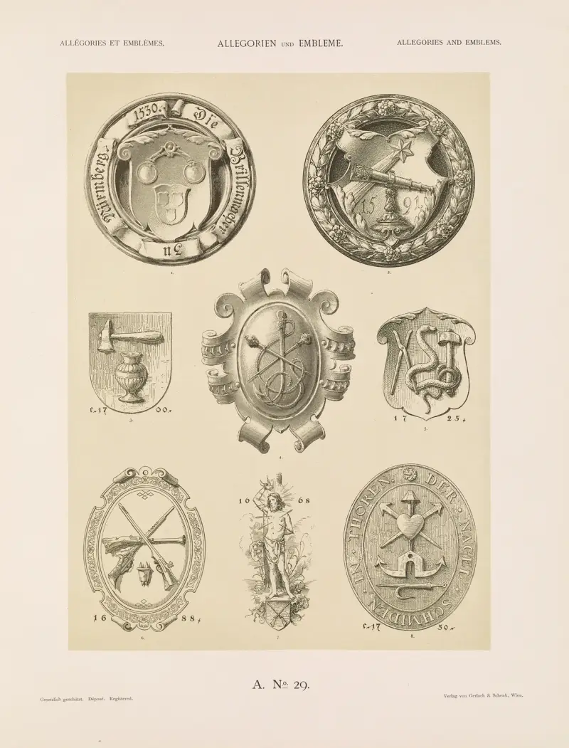 Allegorien und Embleme Vol. II Pl.033 av Albert Ilg