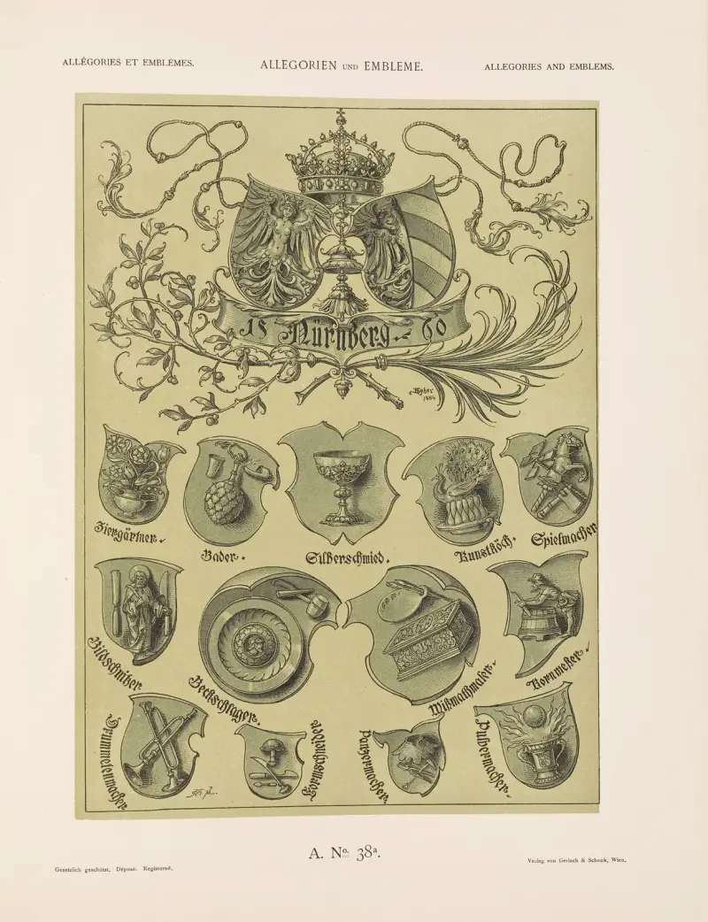 Allegorier och emblem vol. II pl. 44 av Albert Ilg