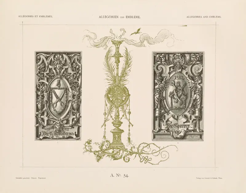 Allegorien und Embleme Bd. II Taf. 061 von Albert Ilg