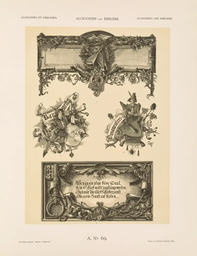 Allegorien und Embleme Bd. II Taf. 079 von Albert Ilg
