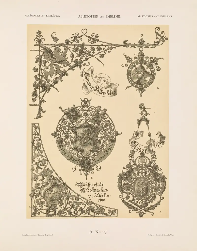 Allegorien und Embleme Vol. II Pl.087 av Albert Ilg