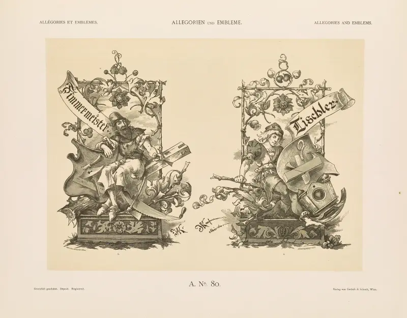 Allegorien und Embleme Vol. II Pl.090 av Albert Ilg