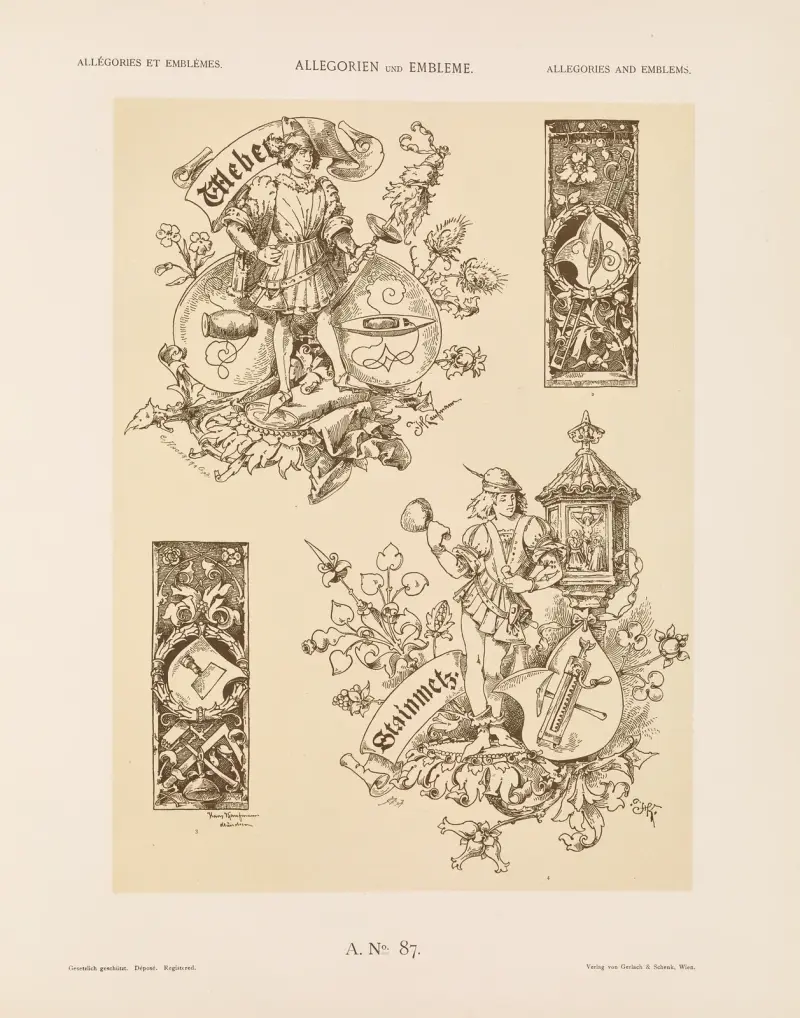 Allegorien und Embleme Vol. II Pl.097 av Albert Ilg