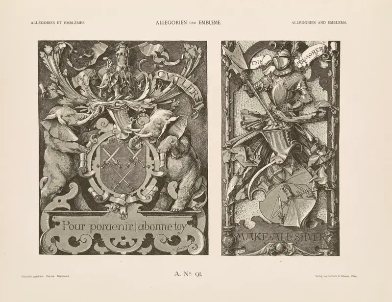 Allegorien und Embleme Vol. II Pl.101 av Albert Ilg