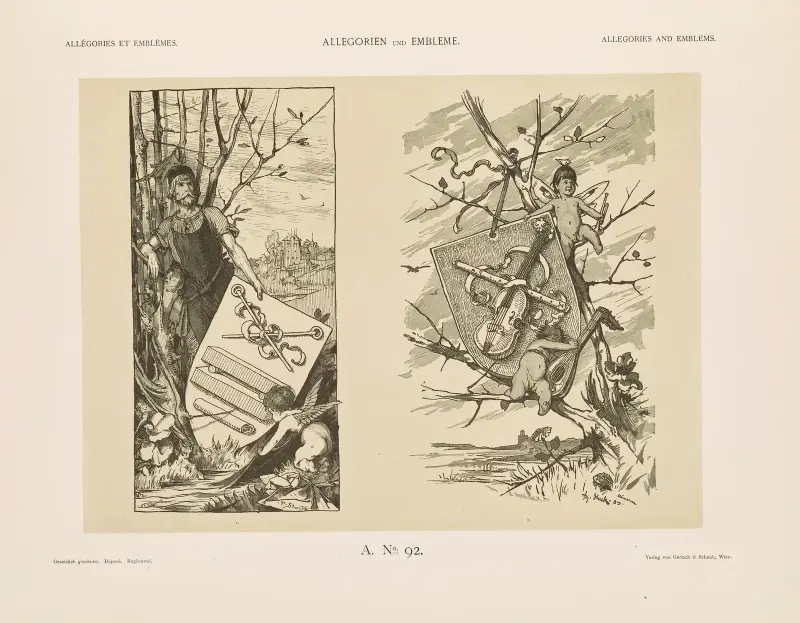 Allegorien und Embleme Vol. II Pl.102 av Albert Ilg