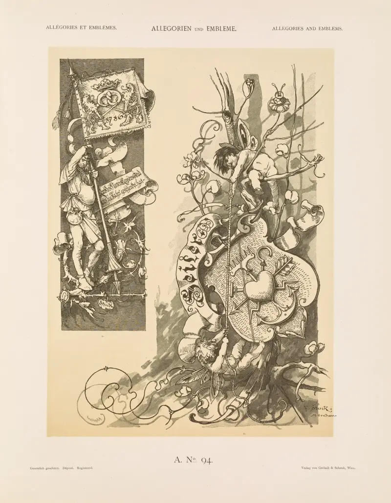Allegorien und Embleme Vol. II Pl.104 av Albert Ilg