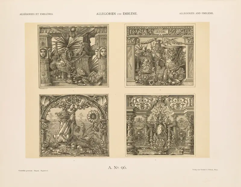 Allegorien und Embleme, Band II, Tafel 106 von Albert Ilg