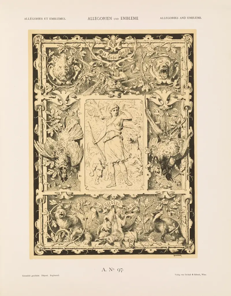 Allegorien und Embleme Vol. II Pl.107 av Albert Ilg