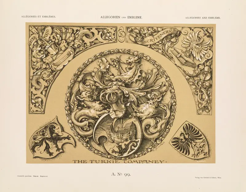 Allegorien und Embleme Vol. II Pl.109 av Albert Ilg