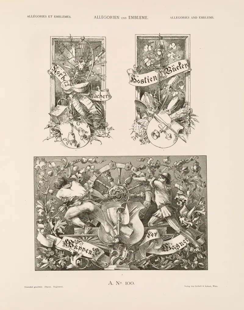 Allegorien und Embleme Vol. II Pl.110 av Albert Ilg