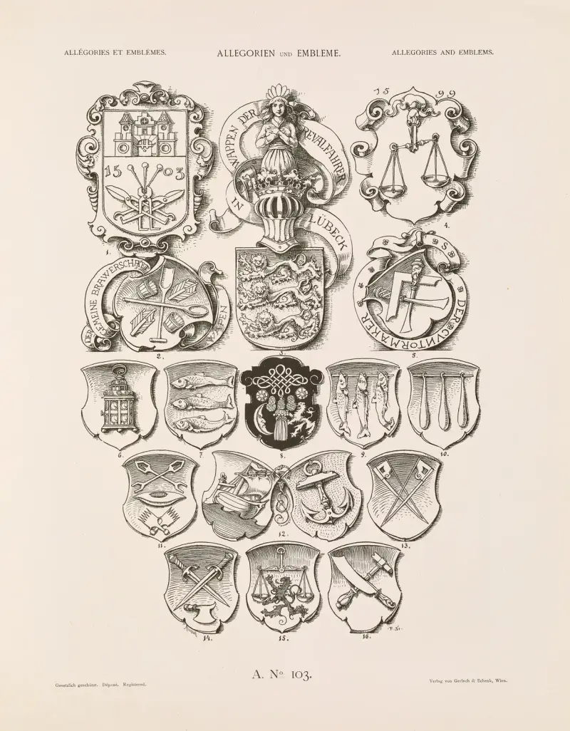 Allegorien und Embleme Vol. II Pl.113 av Albert Ilg