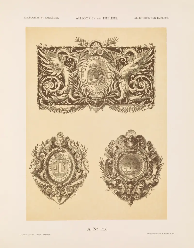 Allegorien und Embleme Vol. II Pl.115 av Albert Ilg