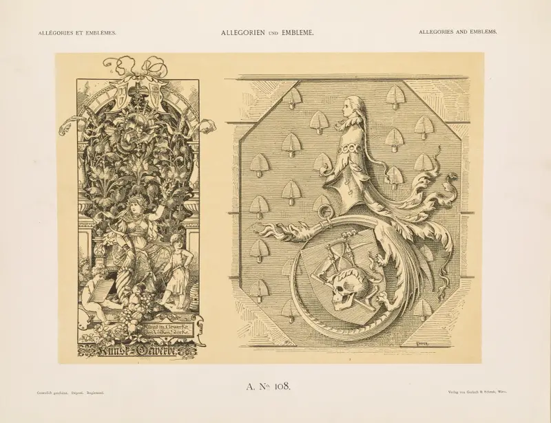 Allegorien und Embleme Vol. II Pl.118 av Albert Ilg