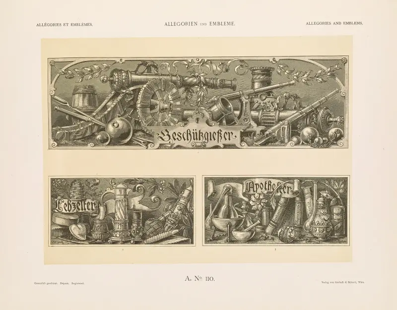 Allegorier och emblem vol. II pl. 120 av Albert Ilg