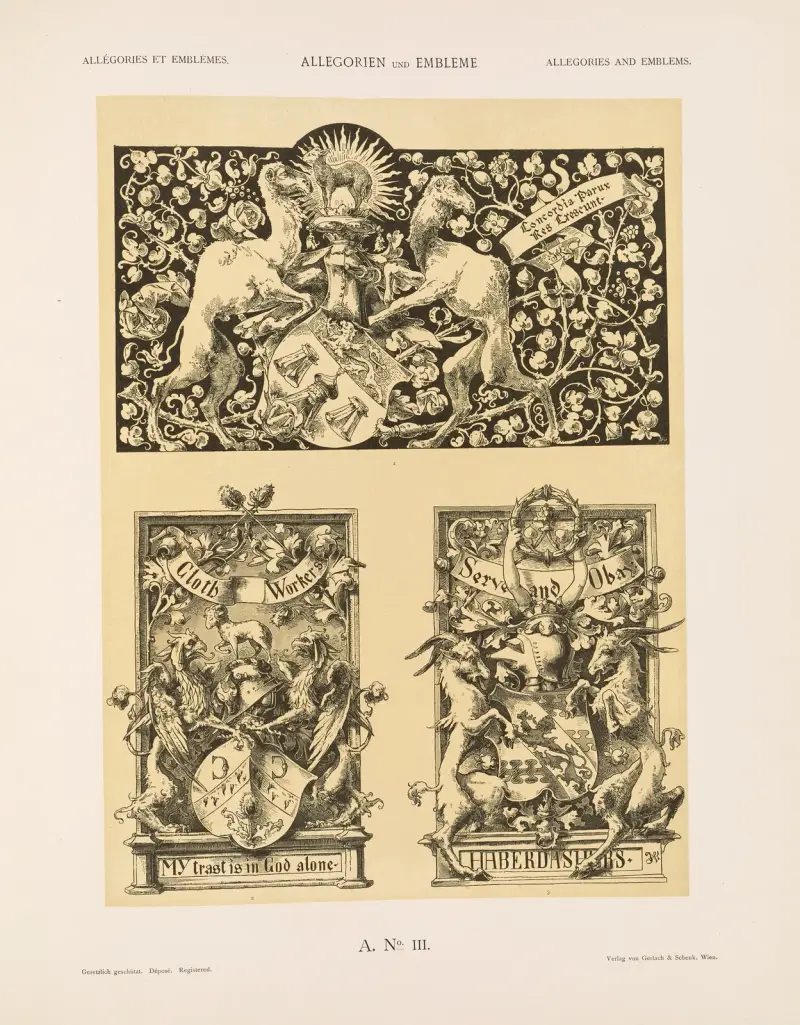 Allegorien und Embleme Vol. II Pl.121 av Albert Ilg