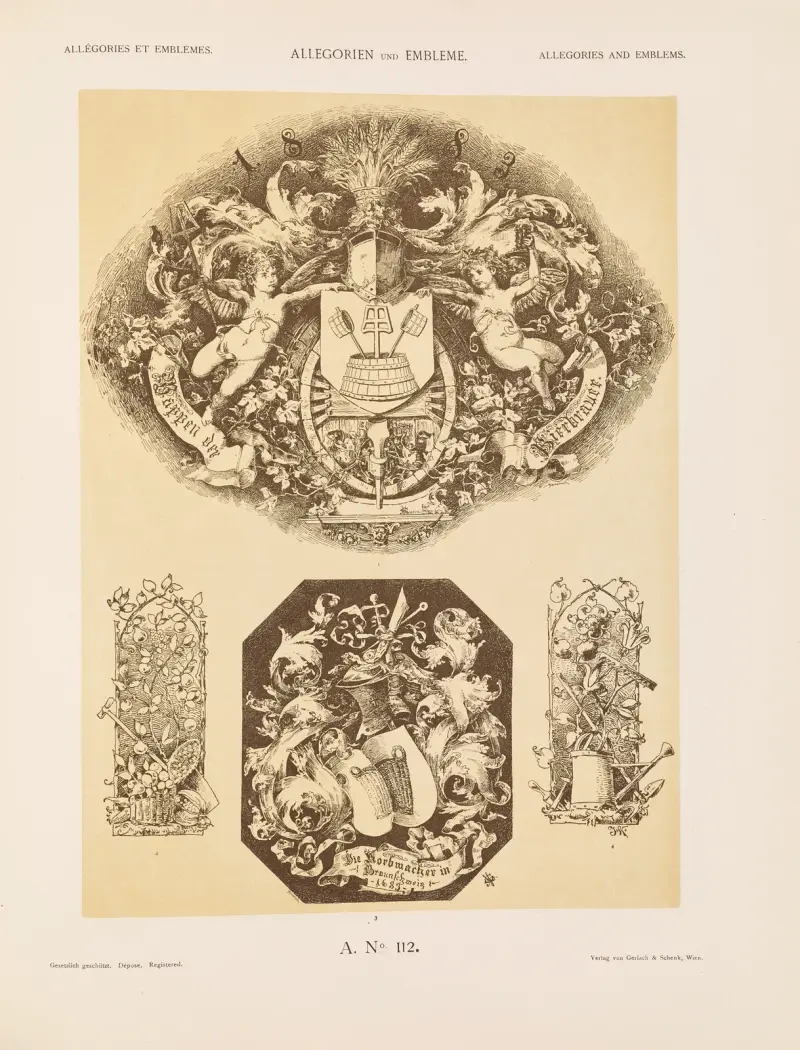 Allegorien und Embleme Vol. II Pl.122 av Albert Ilg