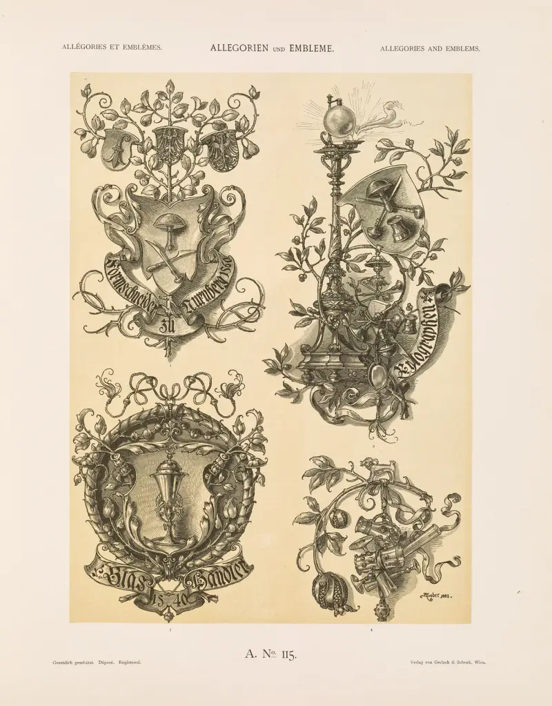 Allegorier och emblem vol. II pl. 125 av Albert Ilg