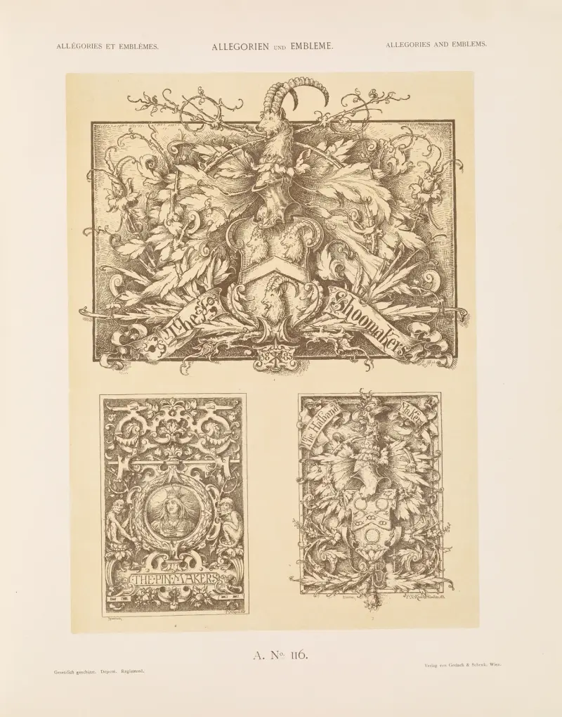 Allegorien und Embleme Vol. II Pl.126 av Albert Ilg