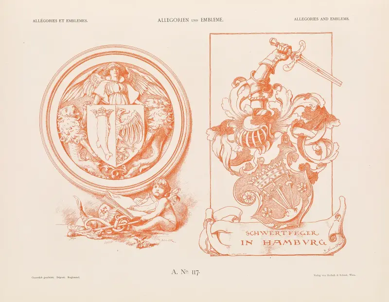 Allegorien und Embleme Vol. II Pl.127 av Albert Ilg