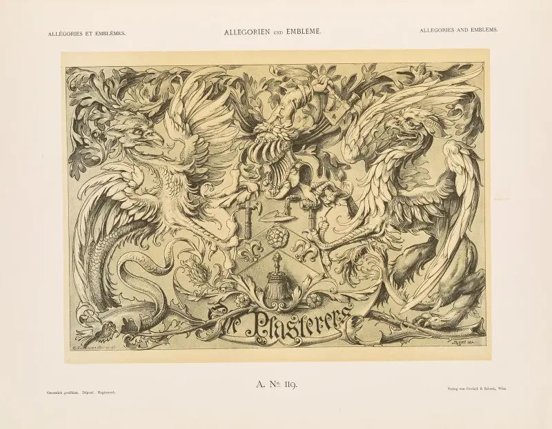 Allegorien und Embleme Vol. II Pl.129 av Albert Ilg