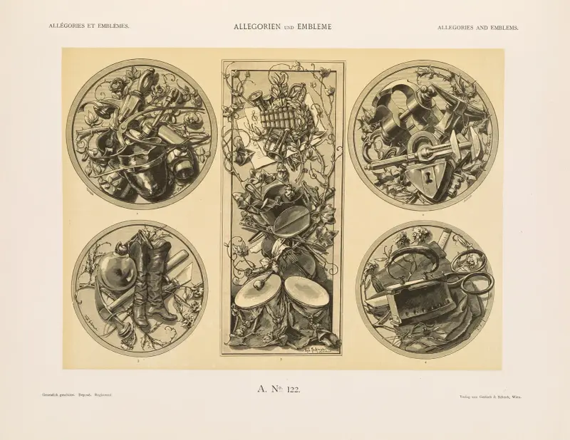 Allegorier och emblem vol. II pl. 133 av Albert Ilg