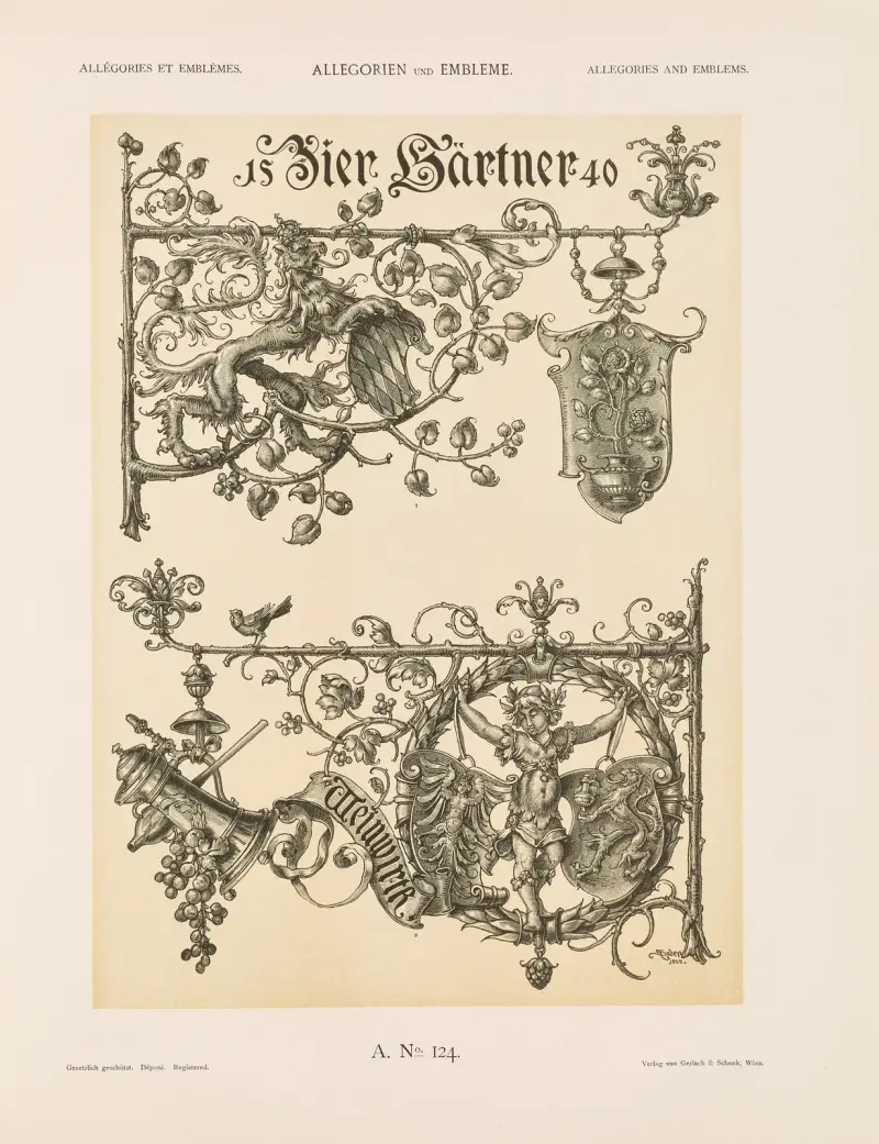 Allegorien und Embleme Bd. II Taf. 135 von Albert Ilg
